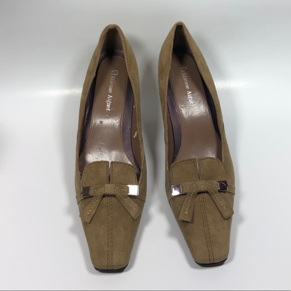 Tan Suede Etienne Aigner Pumps Size 6.5